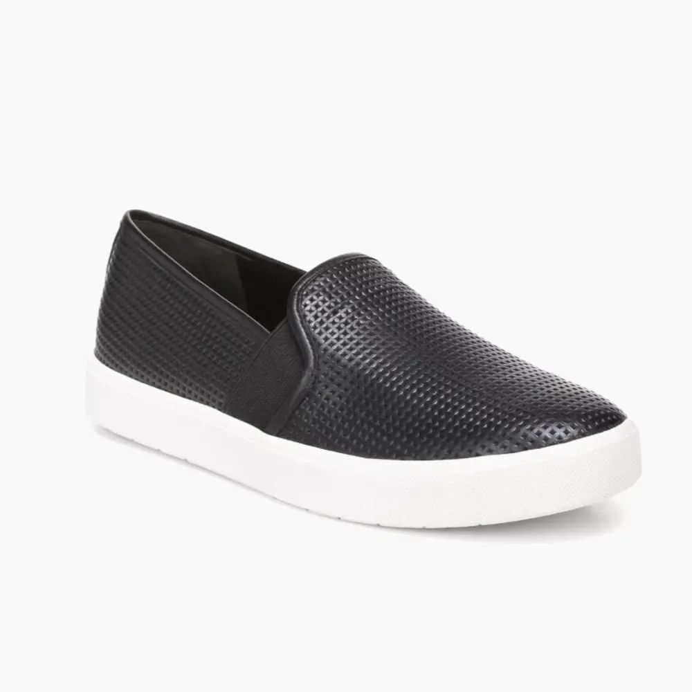 Vince | Blair Perforated Leather Slip-On Sneakers